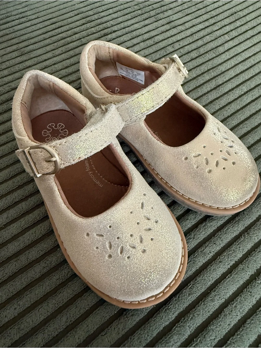 Stride Rite Toddler Mara Mary Jane Size 7 in Champagne ✨ No Box